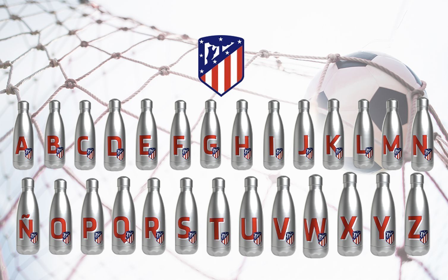 Botellas personalizadas Atlético de Madrid