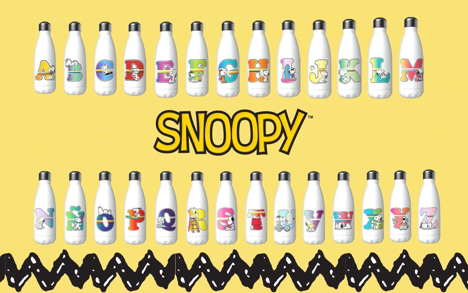 Botellas personalizables de Snoopy
