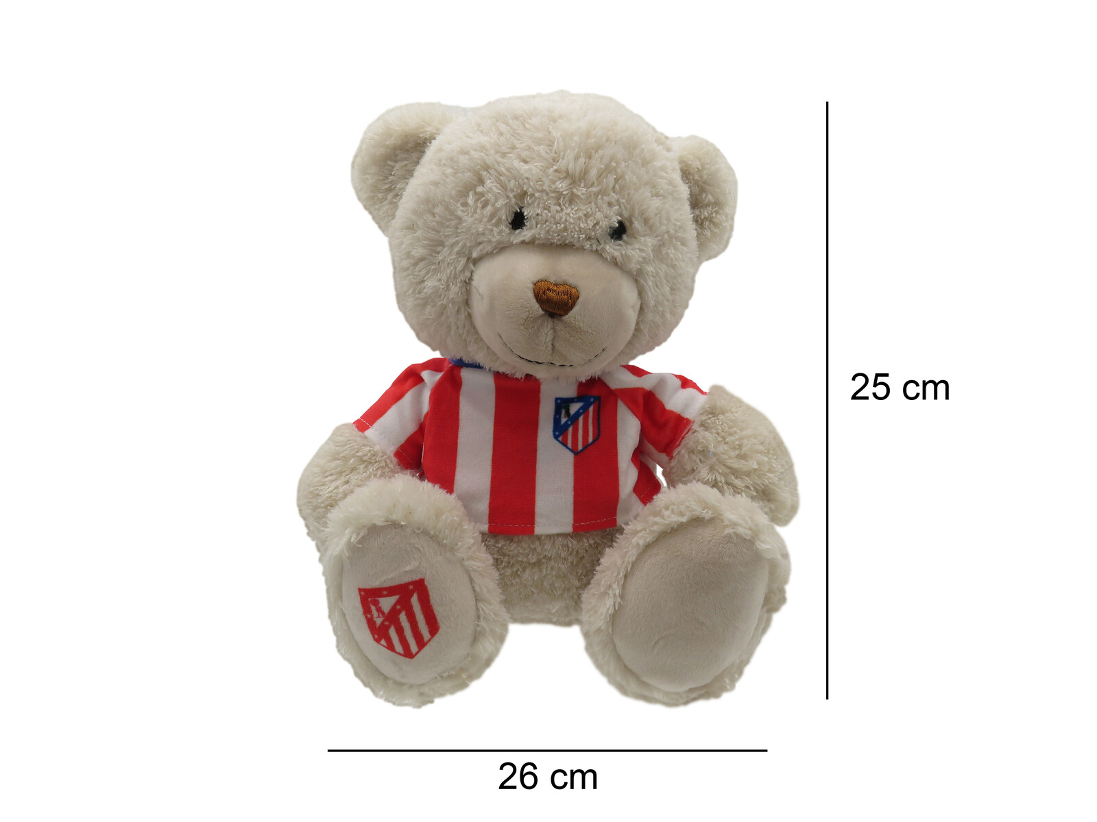 Atlético de Madrid Osito De Peluche 25cm Con Camiseta