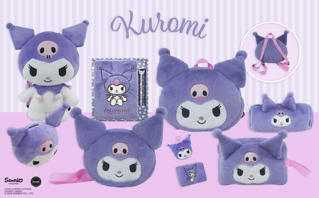coleccion morada de peluche de Kuromi