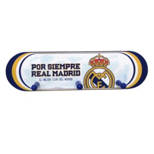 Real Madrid Perchero de Pared de Madera