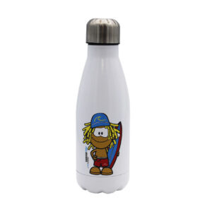 Me!Humanity Botella Blanca de Acero 550ml Surfista
