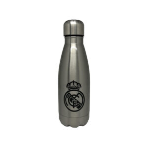 Real Madrid Botella Plateada de Acero 550ml
