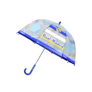 Real Madrid Paraguas Manual Infantil Transp. Burbuja 48 cm