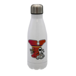 Snoopy Botella Personalizable Blanca de Acero 550ml Letra Y