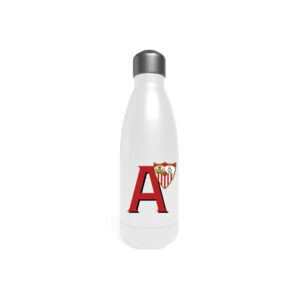 Sevilla Botella Personalizable Blanca de Acero 550ml Letra A