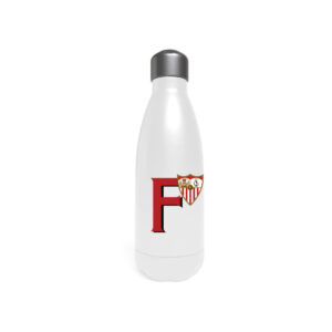 Sevilla Botella Personalizable Blanca de Acero 550ml Letra F