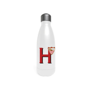 Sevilla Botella Personalizable Blanca de Acero 550ml Letra H