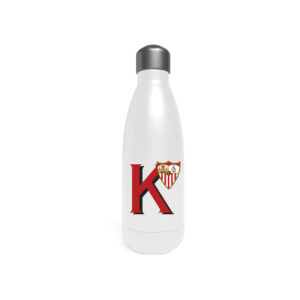 Sevilla Botella Personalizable Blanca de Acero 550ml Letra K