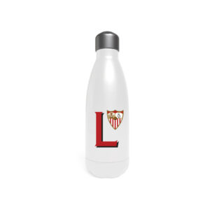 Sevilla Botella Personalizable Blanca de Acero 550ml Letra L