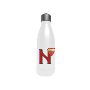 Sevilla Botella Personalizable Blanca de Acero 550ml Letra N