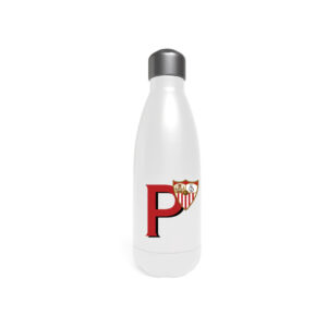 Sevilla Botella Personalizable Blanca de Acero 550ml Letra P