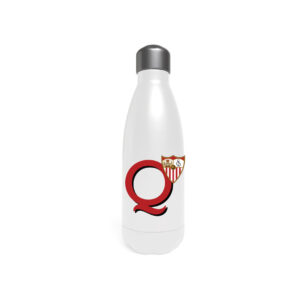Sevilla Botella Personalizable Blanca de Acero 550ml Letra Q
