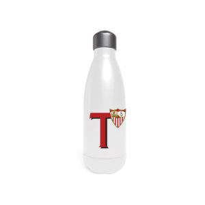 Sevilla Botella Personalizable Blanca de Acero 550ml Letra T