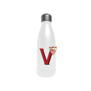 Sevilla Botella Personalizable Blanca de Acero 550ml Letra V