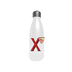 Sevilla Botella Personalizable Blanca de Acero 550ml Letra X