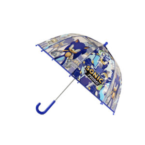 Sonic Paraguas Manual Infantil Transparente Burbuja 48 cm