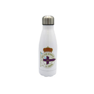Deportivo de la Coruña Botella Blanca de Acero 550ml