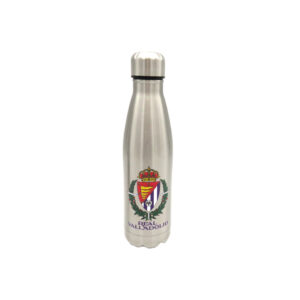 Real Valladolid Botella de Acero de Doble Pared Color Plata