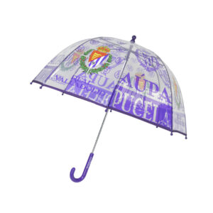 Real Valladolid Paraguas Manual Infantil Transp. Burbuja 48 cm