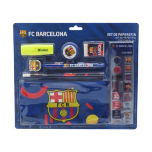 FCBarcelona Set de Papelería con Pegatinas