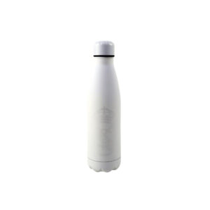 Real Madrid Botella Blanca Rubberizada de Doble Pared