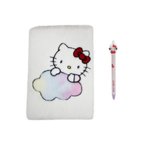 Sanrio Hello Kitty Set Cuaderno Peluche y Bolígrafo
