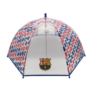FCBarcelona Paraguas Manual Infantil Transp. Burbuja 48 cm
