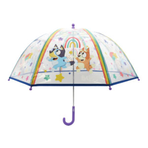 Bluey Paraguas Manual Infantil Transparente Burbuja 48 cm