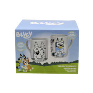Bluey Taza de Cerámica para Pintar