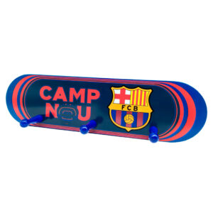 FCBarcelona FC Barcelona Perchero de Pared de Madera
