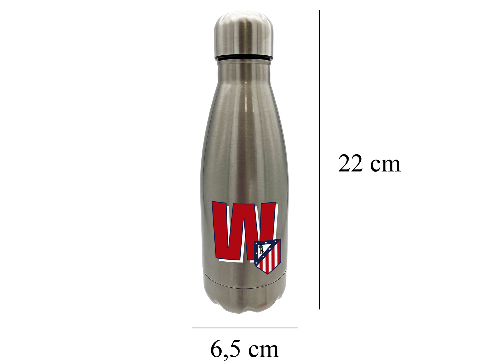 Atlético de Madrid Botella Personalizable de Acero 550ml Letra W