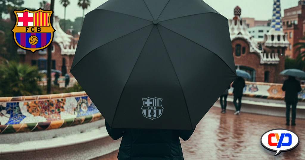 Paraguas del FC Barcelona
