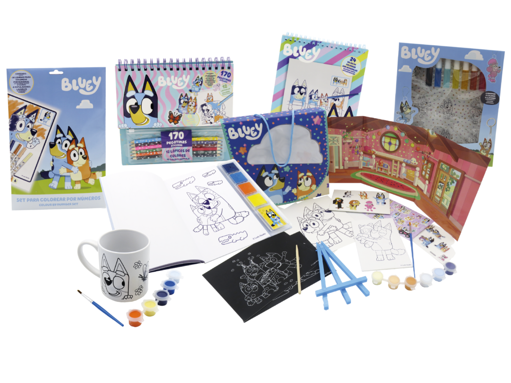 sets de papeleria de bluey