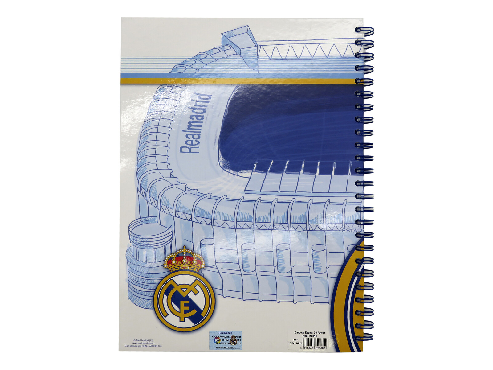Real Madrid Carpeta Espiral 30 fundas