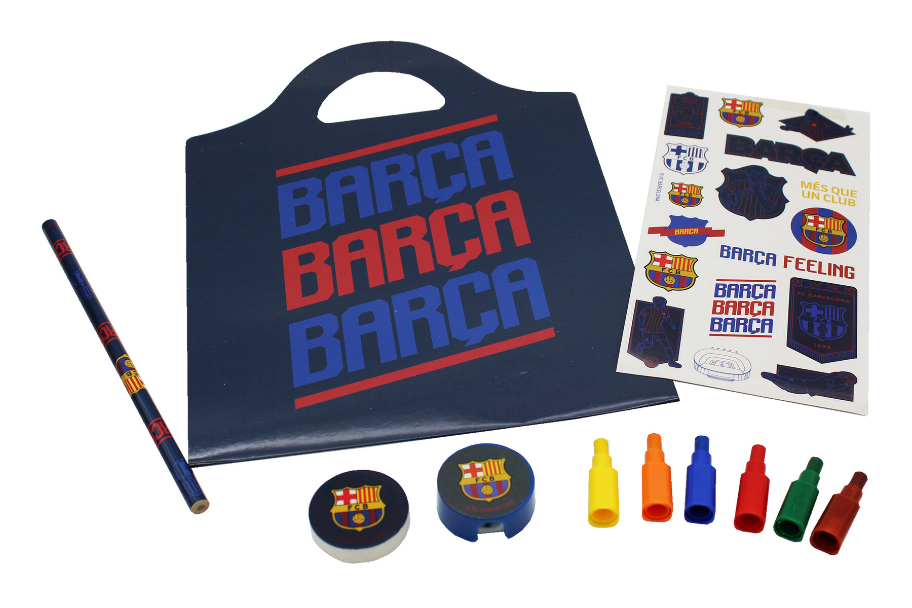 FCBarcelona Set de Papelería Libro Maletín
