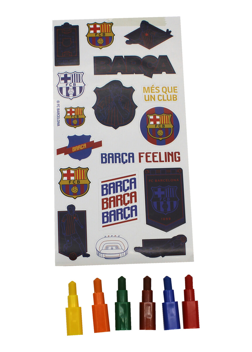 FCBarcelona Set de Papelería Libro Maletín
