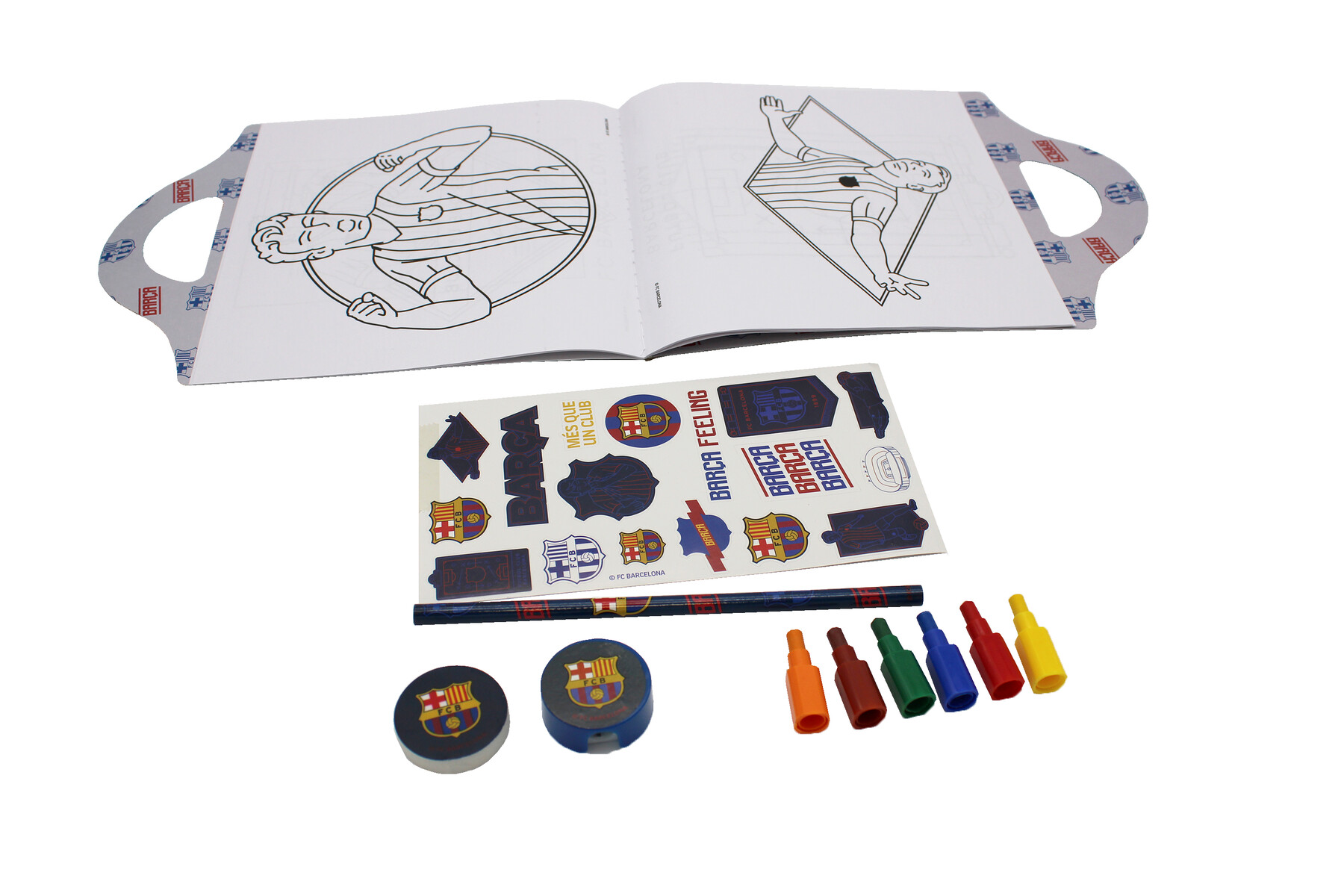 FCBarcelona Set de Papelería Libro Maletín
