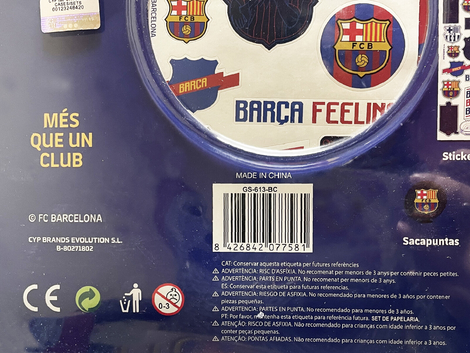FCBarcelona Set de Papelería Libro Maletín