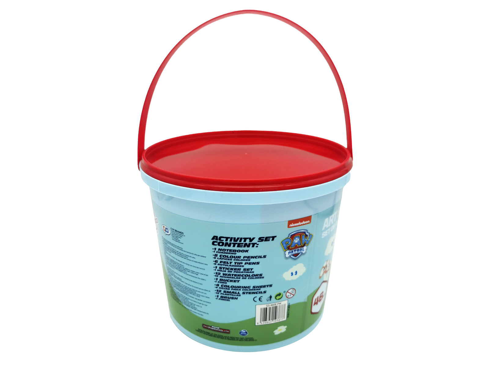 Paw Patrol Set de Actividades 46 Piezas en Cubo