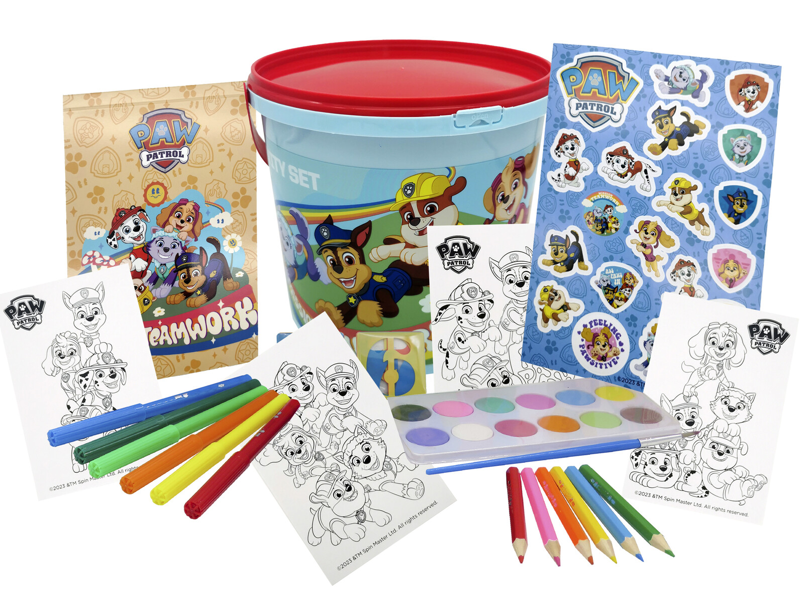 Paw Patrol Set de Actividades 46 Piezas en Cubo