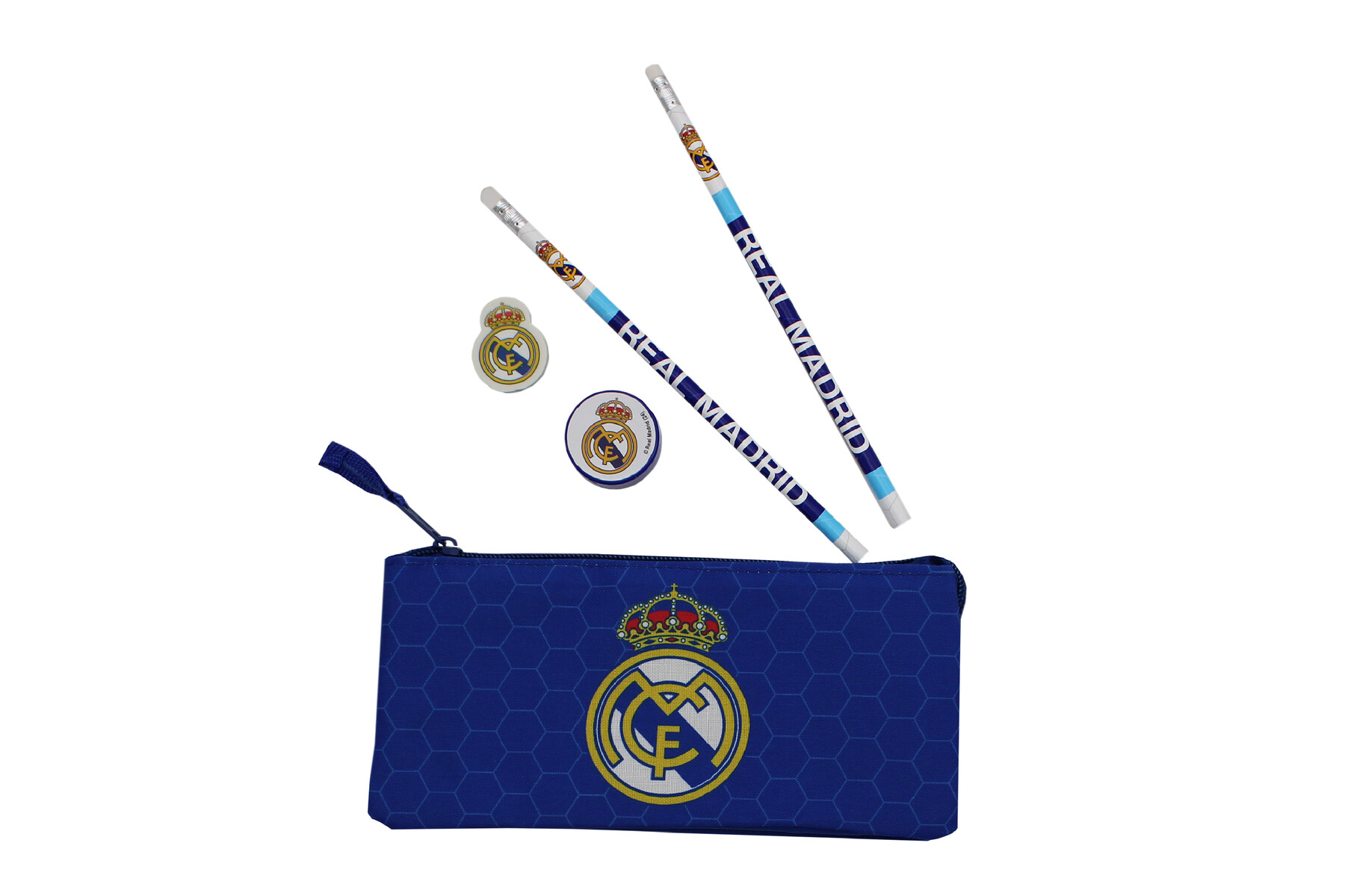 Real Madrid Set de Papelería Portatodo Triple