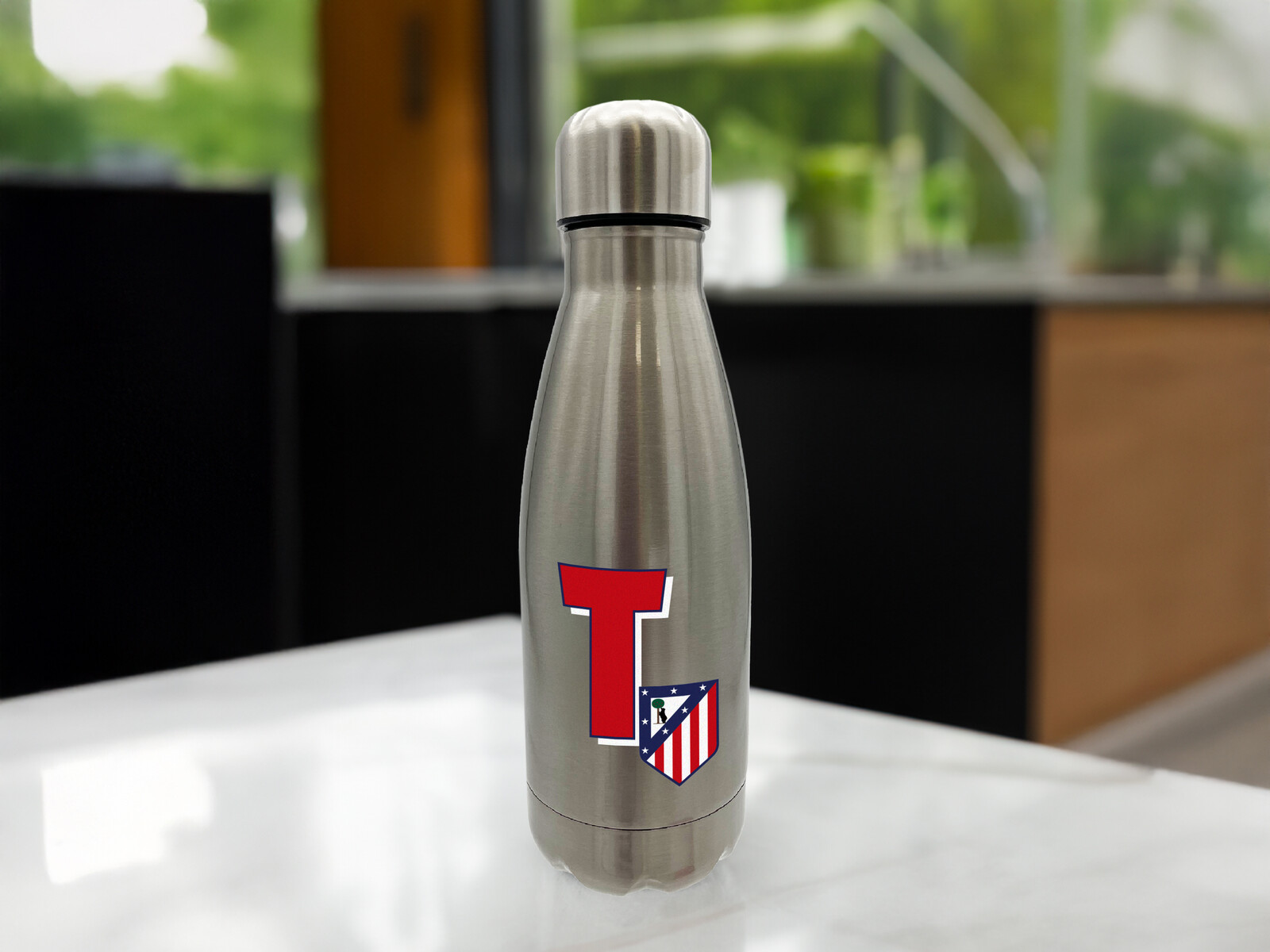 Atlético de Madrid Botella Personalizable de Acero 550ml Letra T