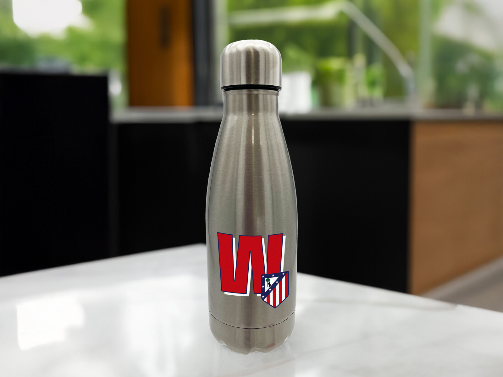 Atlético de Madrid Botella Personalizable de Acero 550ml Letra W