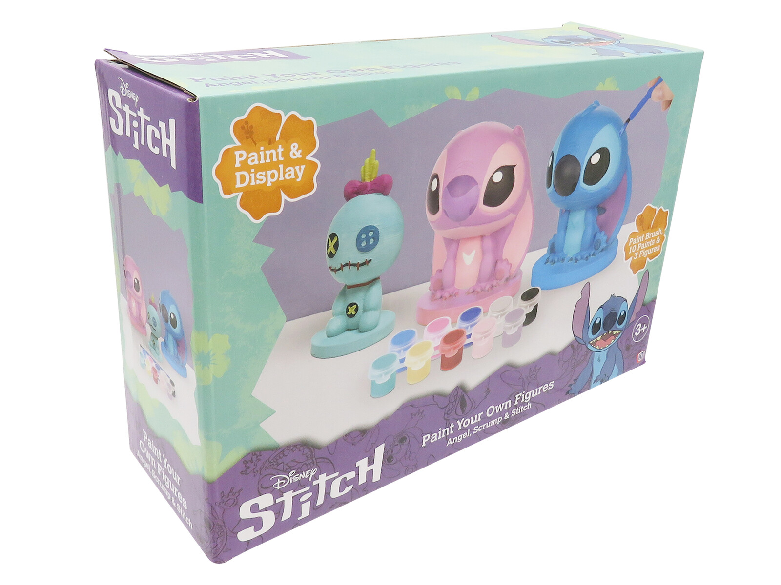 Stitch Set de 3 Figuras de Escayola para Pintar