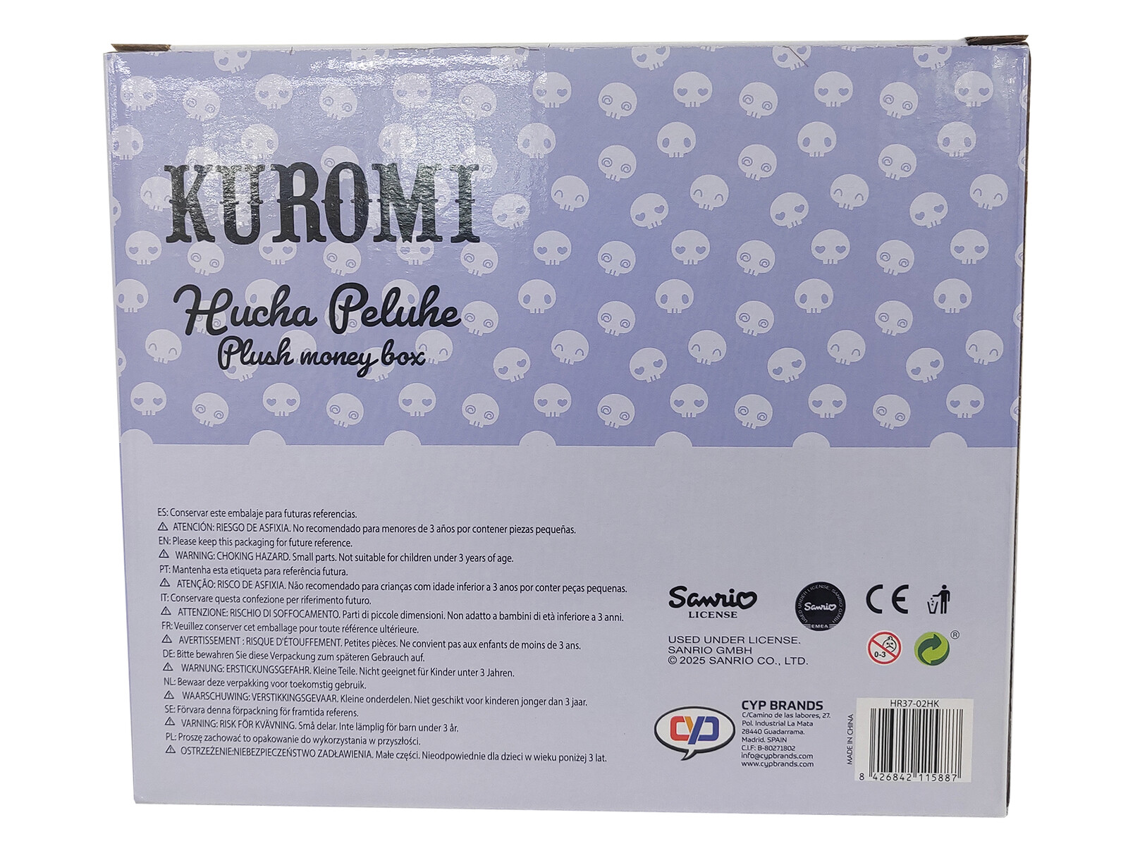 Kuromi Hucha 3D Peluche