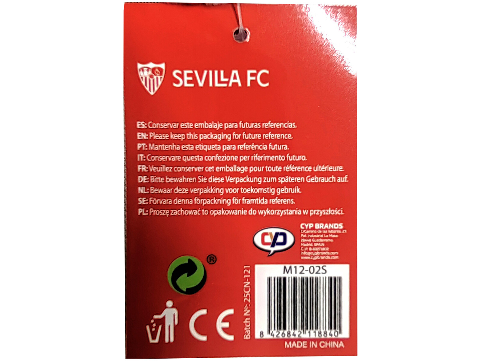 Sevilla F.C. Peluche Gato 12cm Squishy