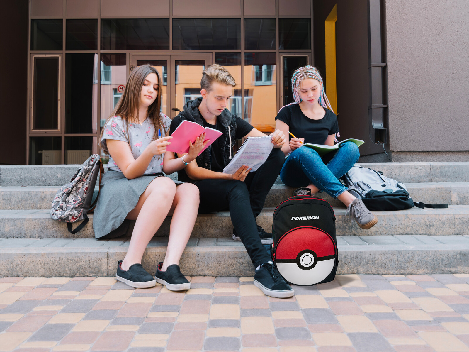 Pokémon Mochila Escolar-Pokeball