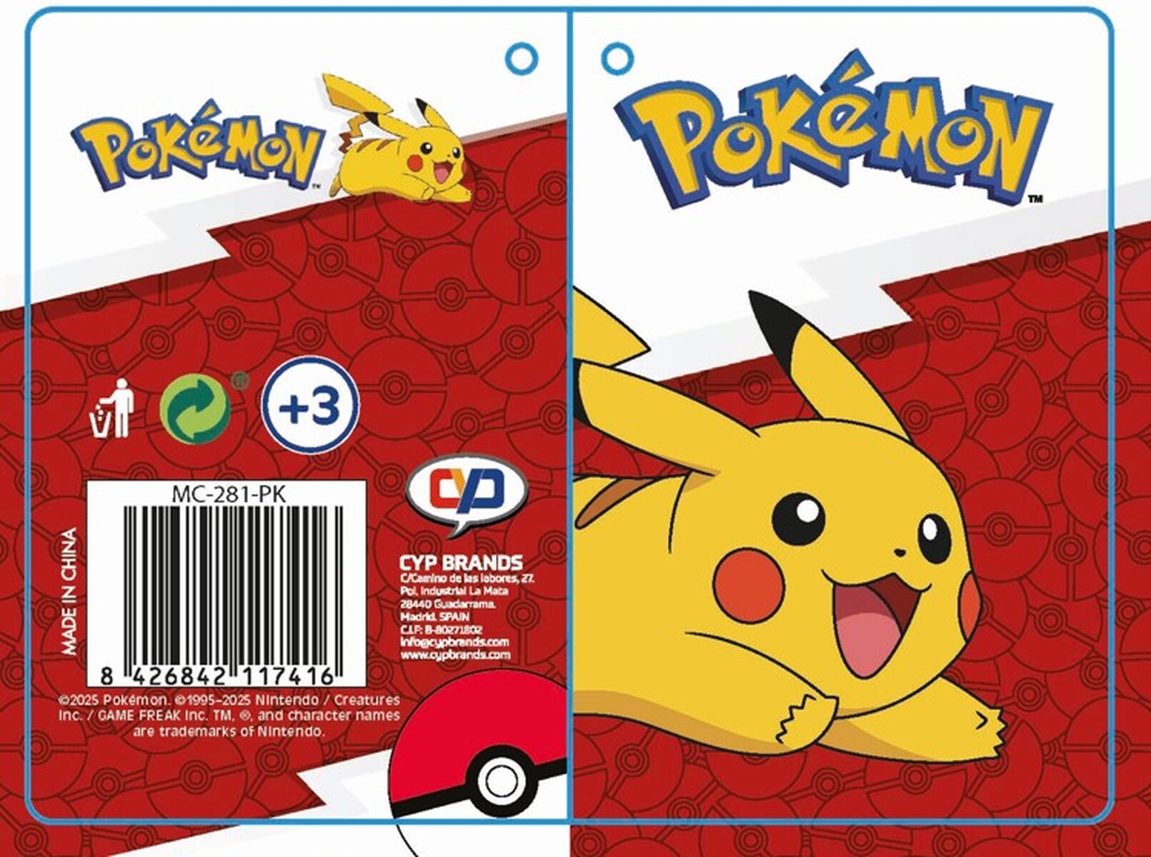 Pokémon Mochila Escolar-Pokeball