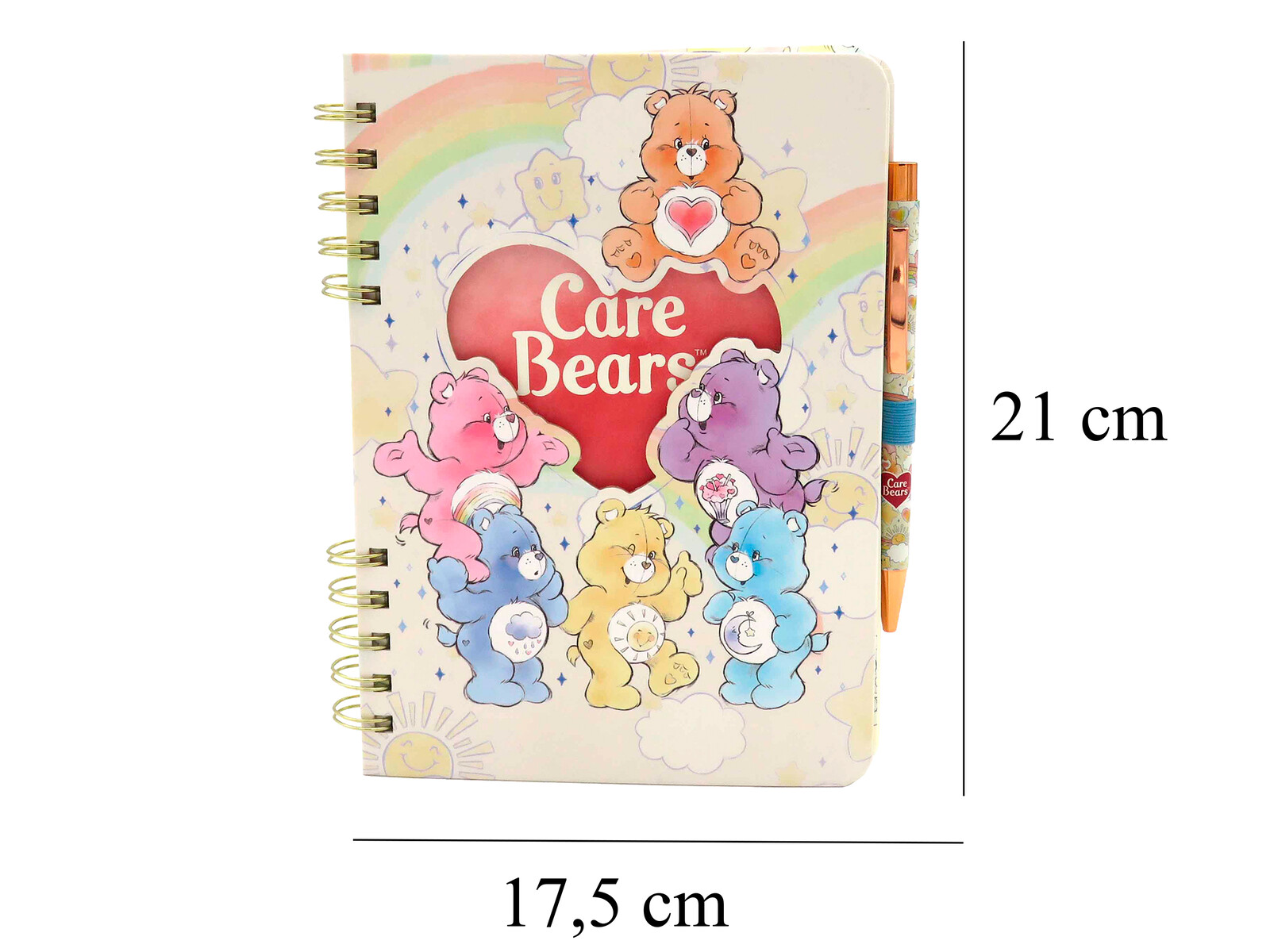 Care Bears Cuaderno A5 con Pegatinas y Boligrafo